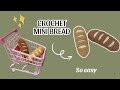 How to Crochet a Mini Bread 🥖 | Easy Beginner Tutorial | Tiny Amigurumi