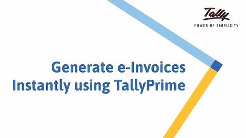How to Generate E-invoice Instantly with TallyPrime| India | TallyPrime Walkthrough | Release 3.0