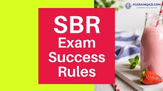 ACCA SBR Exam Success Rules