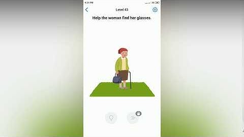 Easy Game - Help the woman find her glasses - Level 43 solution