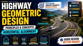 🚗 Highway Geometric Design & Horizontal Alignment | Complete Guide