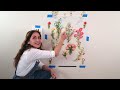 Stenciling Flowers With Multiple Stencil Colors! DIY Stencil Tutorial with Cutting Edge Stencils!