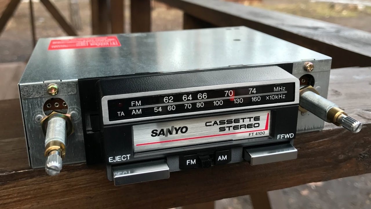 Time Capsule Sanyo's New Japanese Car Radio From The 80s