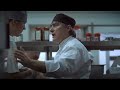 Young worker  kitchen tv commercial