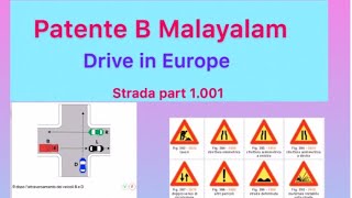 Patente B Malayalam chapter 1 part 1 strada teoria e quiz 1.001