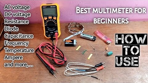 How to use multimeter (HTC DM-85 T)