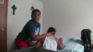 I was fighting my brother and made him tap out Content