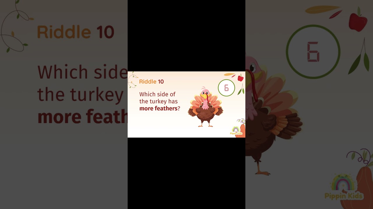 Brain teasers: Which side of the turkey has more feathers?