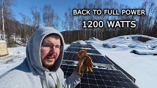Waking up my off-grid property after a cold Alaska winter