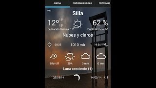Mi indicador del tiempo (My-Weather-Indicator) en Android screenshot 2