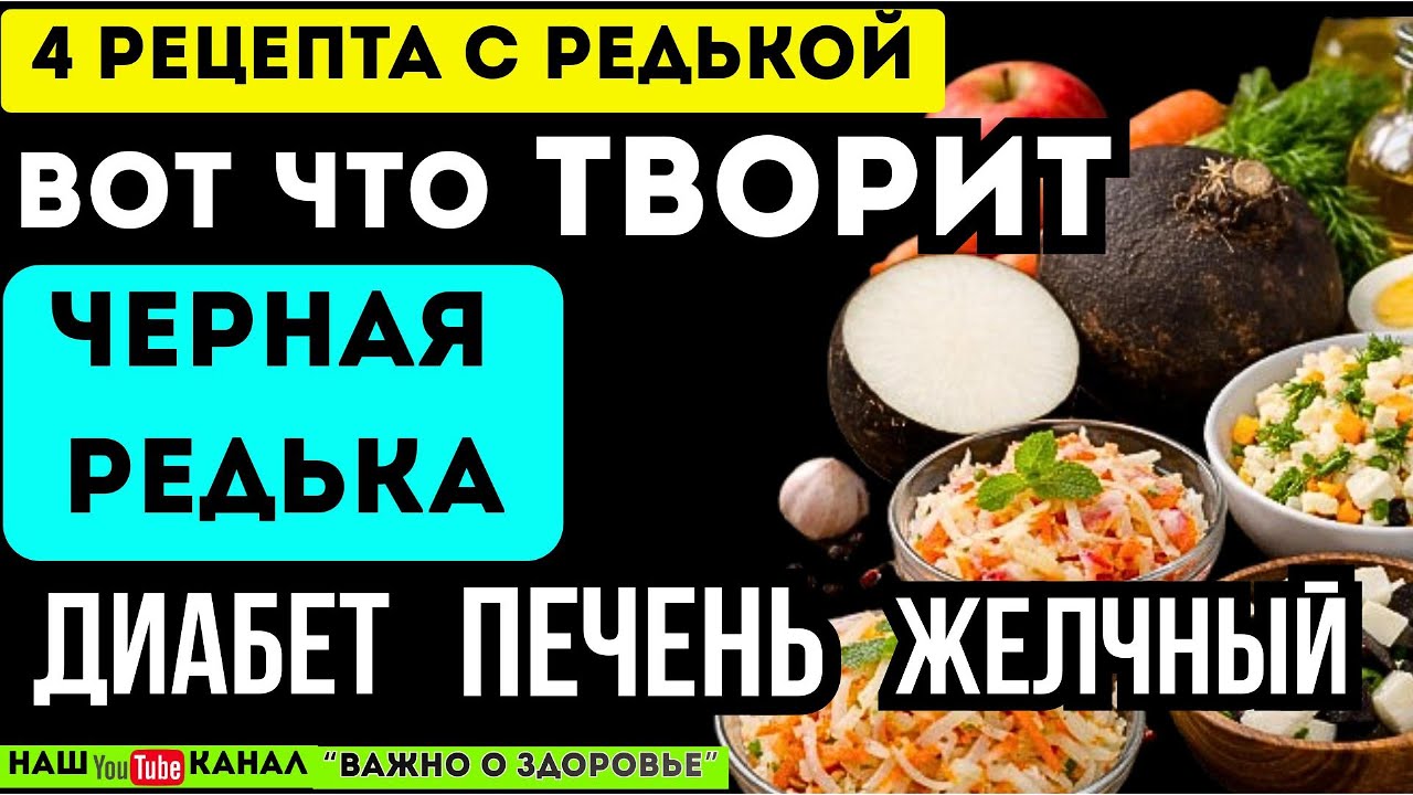 Чёрная редька: простые рецепты, польза и противопоказания!
