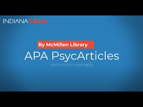 Apa Tutorial Youtube : APA 7th Edition: Set up an APA Format Paper in 6 ...