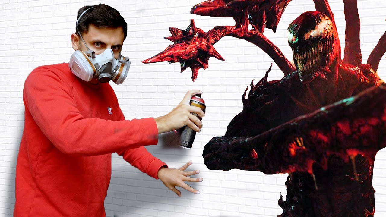 Painting in CARNAGE Style (this is a MASSACRE) - YouTube