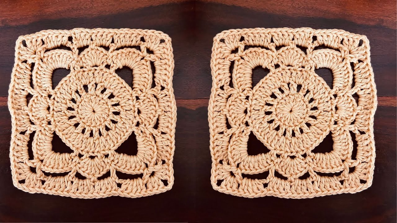 Мастер-класс по вязанию крючком узора «Бабушкин квадрат» из ивы — все понятно и понятно!