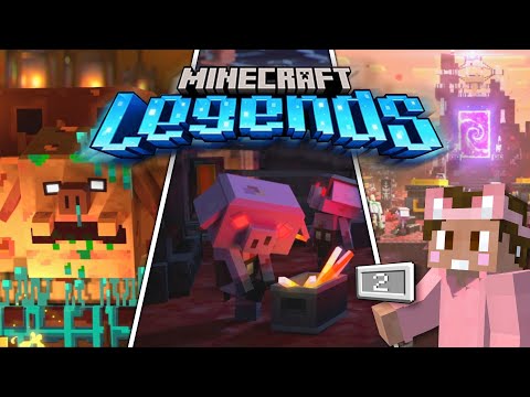 Видео: Minecraft Legends #2 - Новые големы и орды пиглинов