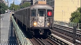 R62s on the 1 train at 125th Street