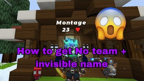 How to get no team name in bedwars blockman go | Montage_BG