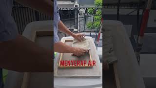 Membuat kertas daur ulang coklat A3. #kertasdaurulang #recycledpaper #kertasbekas #wastepaper #art