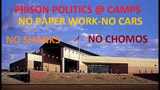 PRISON POLITICS AT CAMPS. NO PAPERWORK NO CARS NO CHOMOS. #PRISON #FEDERALPRISON #PRISONPOLITITCS