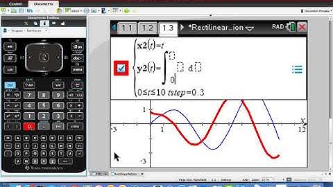 Position Velocity Acceleration on the TI-Nspire CX CAS Graphing Calculator