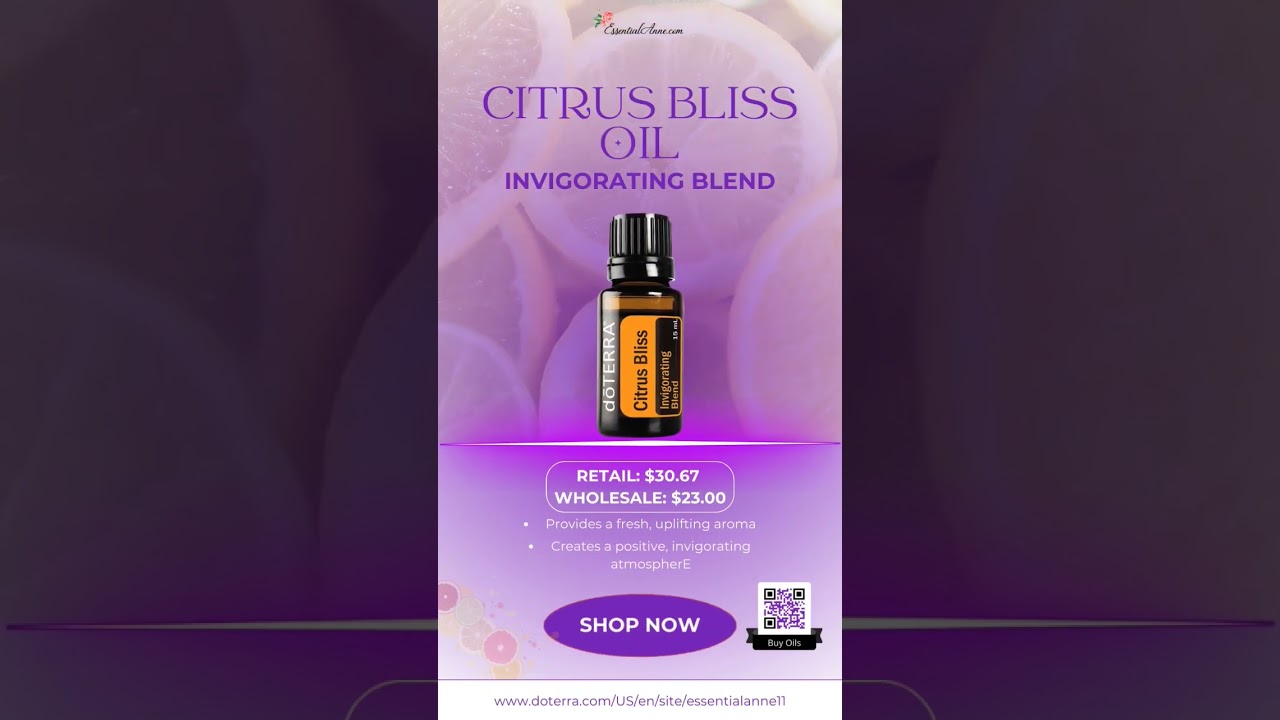 🍊✨🍋**Squeeze the Day with Citrus Bliss® Oil Invigorating Blend!**🍋✨🍊