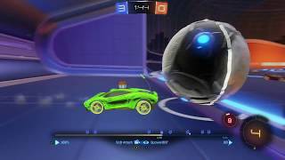 Epic Reverse Save Followed By Epic Aerial Goal (Rocket League Rumble)