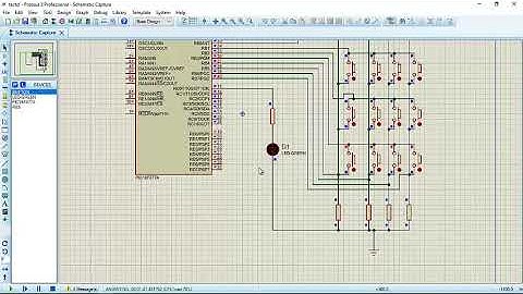 Teclado matricial 4x4 con pic 16F877A