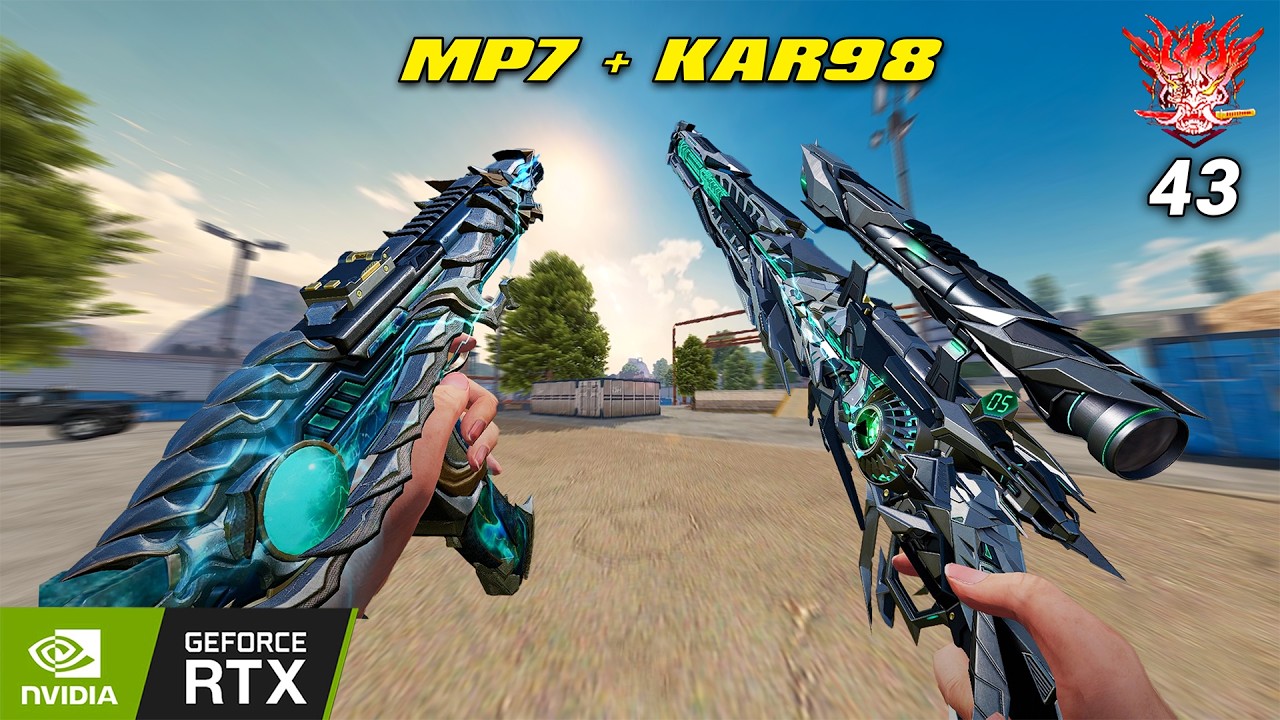 KAR98 + MP7 BLOOD STRIKE 43 KILL RANDOM SQUAD MAX GRAPHIC DESERTED VALLEY