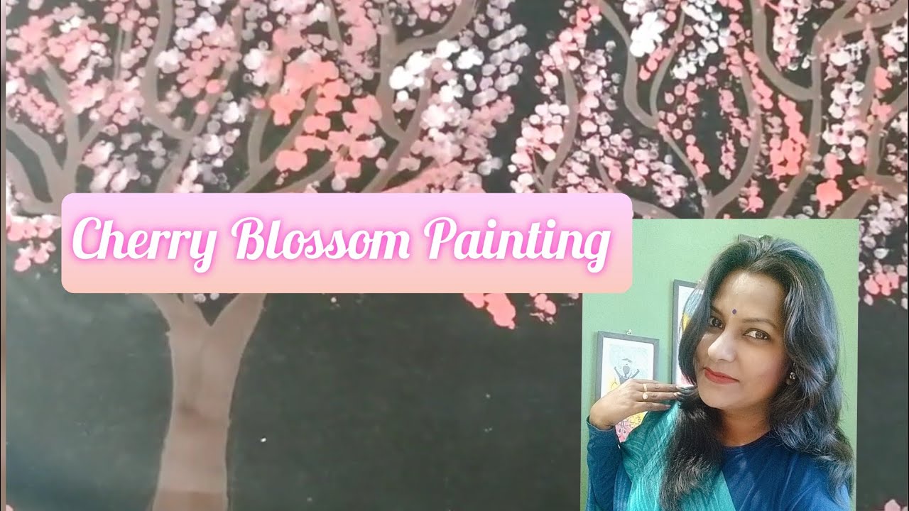 Cherry Blossom Painting  