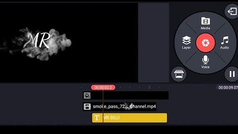 How to Make Smoke Text Reveal Animation intro in Kinemaster in URDU/Hindi