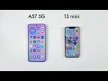 iPhone 13 mini vs Samsung A57 5G - SPEED TEST!