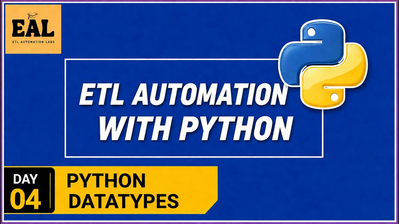 Python Datatypes | ETL Automation Testing | BIG Data Automation Testing ...