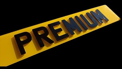 How to make a 4D number plate