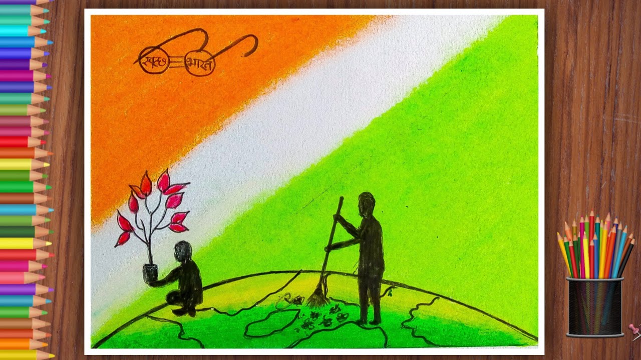 swachh Bharat drawing swachh Bharat abhiyan drawing clean India drawing  poster on swachh Bharat  By Easy Drawing SA  Facebook