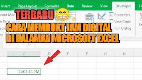 CARA MEMBUAT JAM DIGITAL DI HALAMAN MICROSOFT EXCEL | TERBARU