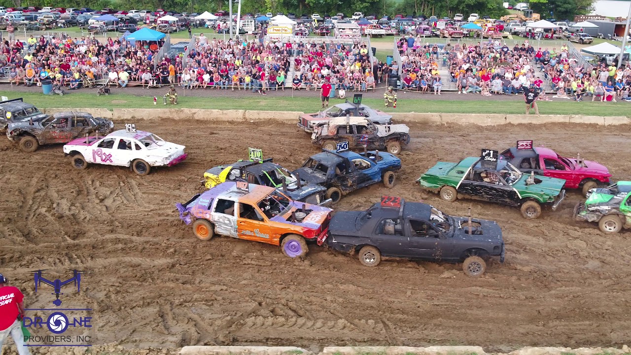 2018 Huron County Fair Demolition Derby YouTube