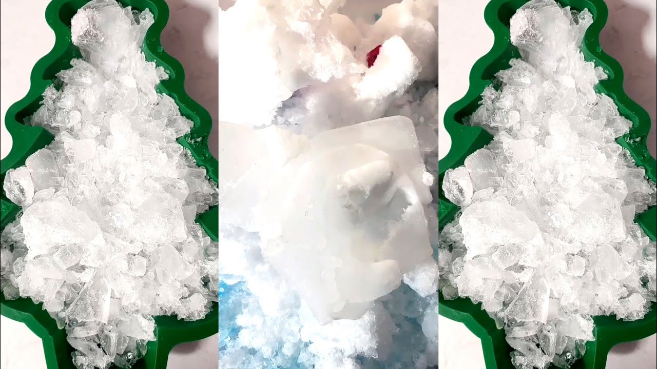 ASMR HARD ICE EATING / THIN ICE / CLEAR ICE 