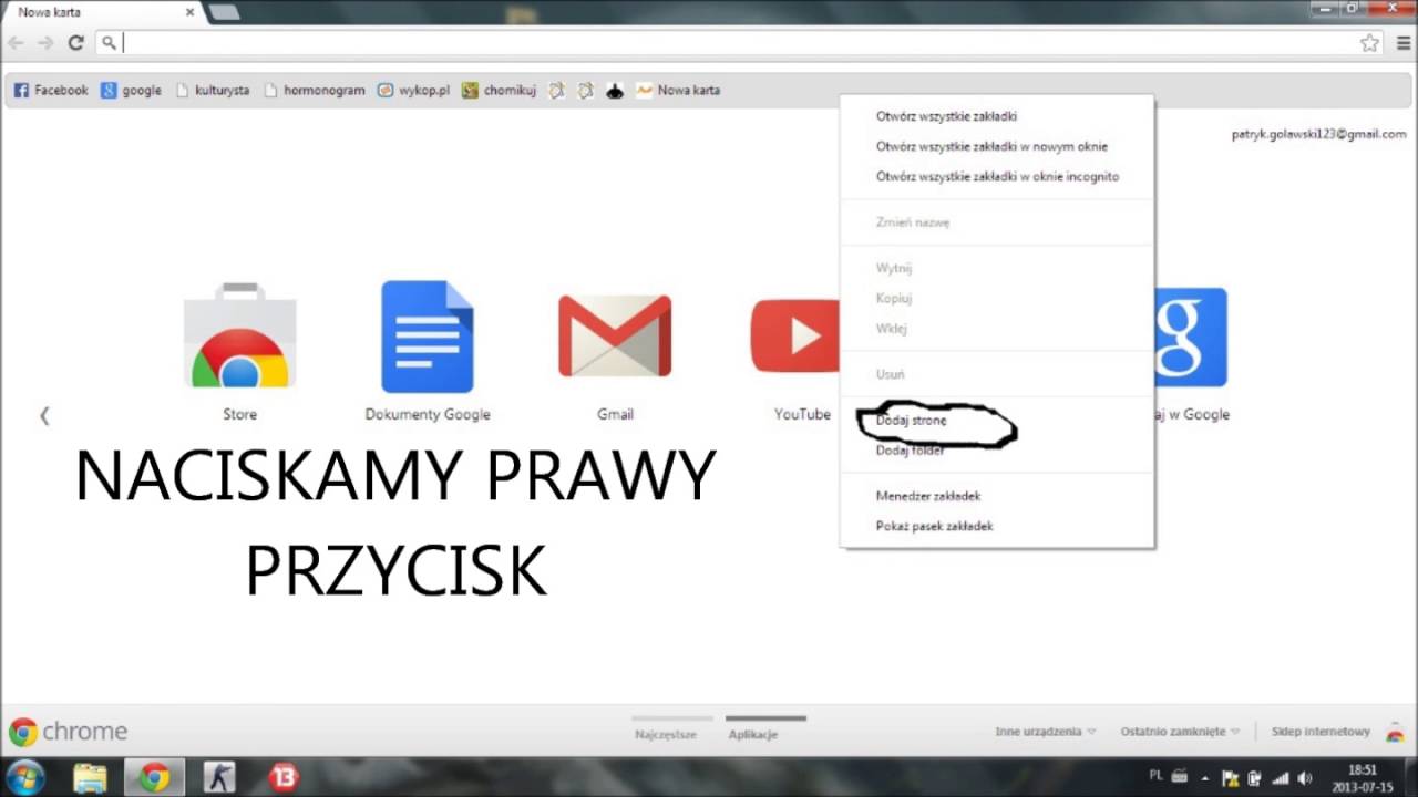 Jak Dodac Kontakt Do Ulubionych Samsung S7 Jak dodać stronę do paska ulubionych stron - YouTube