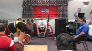 Gregory Hartranft 332.5Kg Deadlift 125Kg 733 Lbs 275 2010