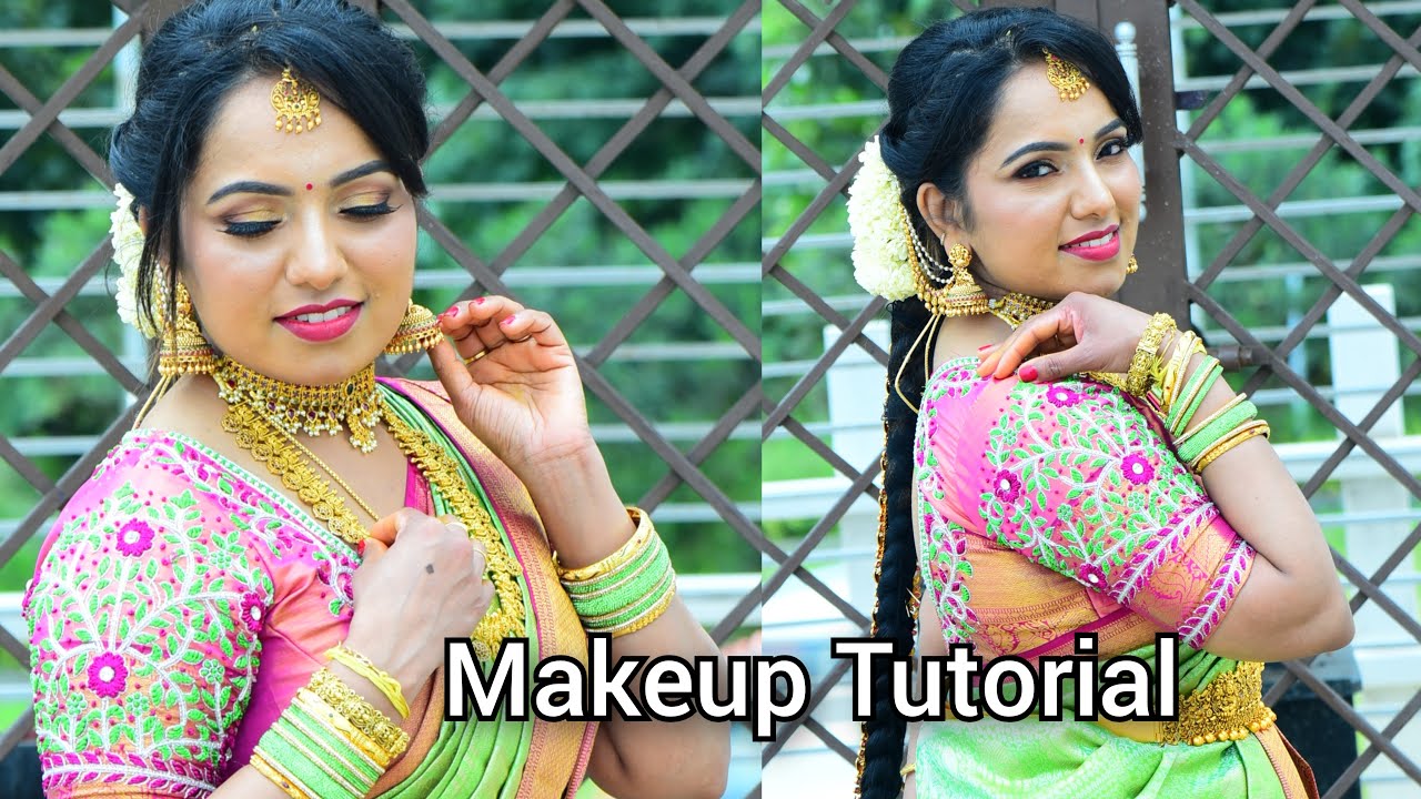 ಹಬ್ಬ ಮದುವೆಗೆ Makeup ಮಾಡುವ ವಿದಾನ | Self Bridal Makeup Tutorial In Kannada #makeuptutorialforbeginners