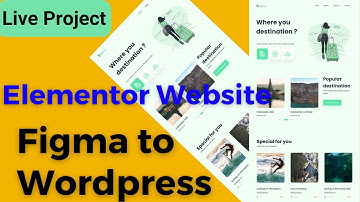 Convert Figma design to Elementor | How to Convert Figma design into WordPress using Elementor |