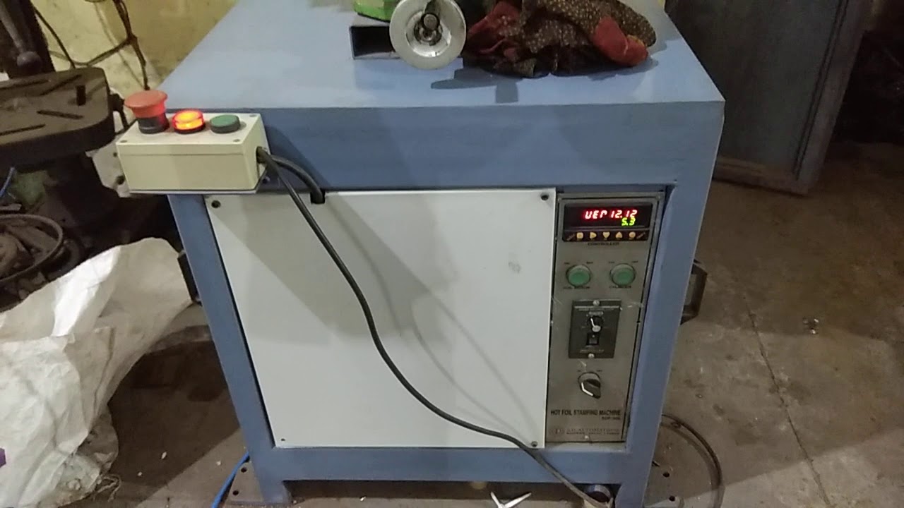 Hot foil stamping machine SFD 300 YouTube