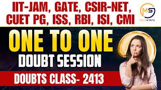Doubt class - 2413 | JAM, GATE, NET, CUET, ISI, ISS, RBI | Dr Chaudhary Sir | Mathstats@8810409392