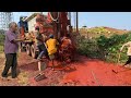Borewell Drilling From Village | 260 Feet Depth 12Hp Water | Borewell Water Cheking Coconut Method