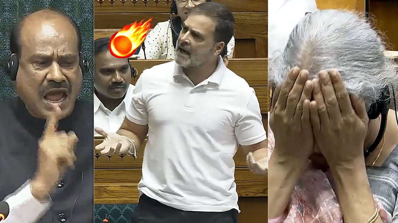 Speaker Om Birla Serious On Rahul Gandhi Speech In Lok Sabha | Nirmala Sitharaman | News Buzz