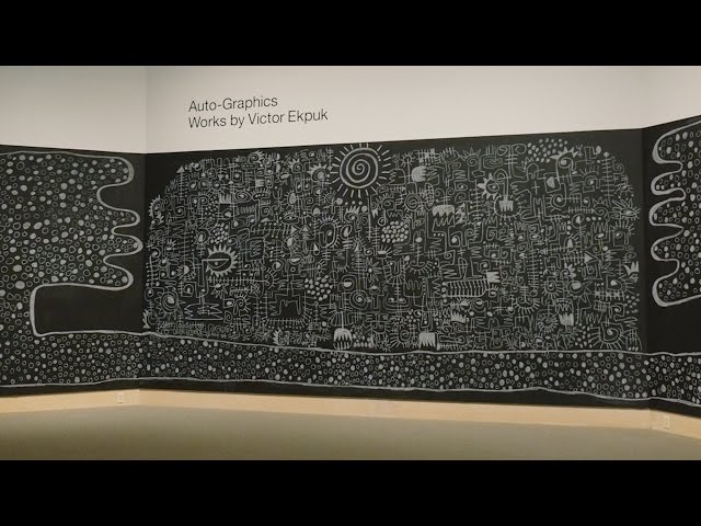 The Erasure of Victor Ekpuk's Wall Drawing - YouTube