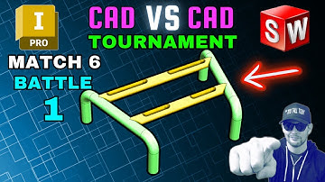3D CAD esports - TOURNAMENT HIGHLIGHT - Match 6 - PedroTaveres VS DOM - INVENTOR vs SOLIDWORKS