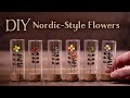 【レジン×おゆまる】ペーストクレイで北欧スタイルの花を作りました DIY Scandinavian style flowers made with paste clay [Resin×OYUMARU]