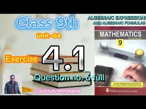 Class 9 Maths Chapter 4 Exercise 4.1 Q.6 || Algebraic Expressions And ...