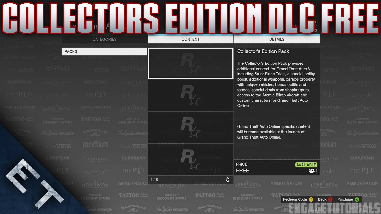 Gta 5 Online How To Download The Collectors Edition Dlc For Free Hotknife Khamelion Dlc Free Youtube